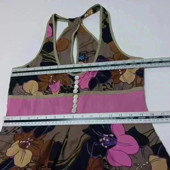 Anthropologie Z&L V neck , halter midi dress. Ladies size M - Picture 6 of 9